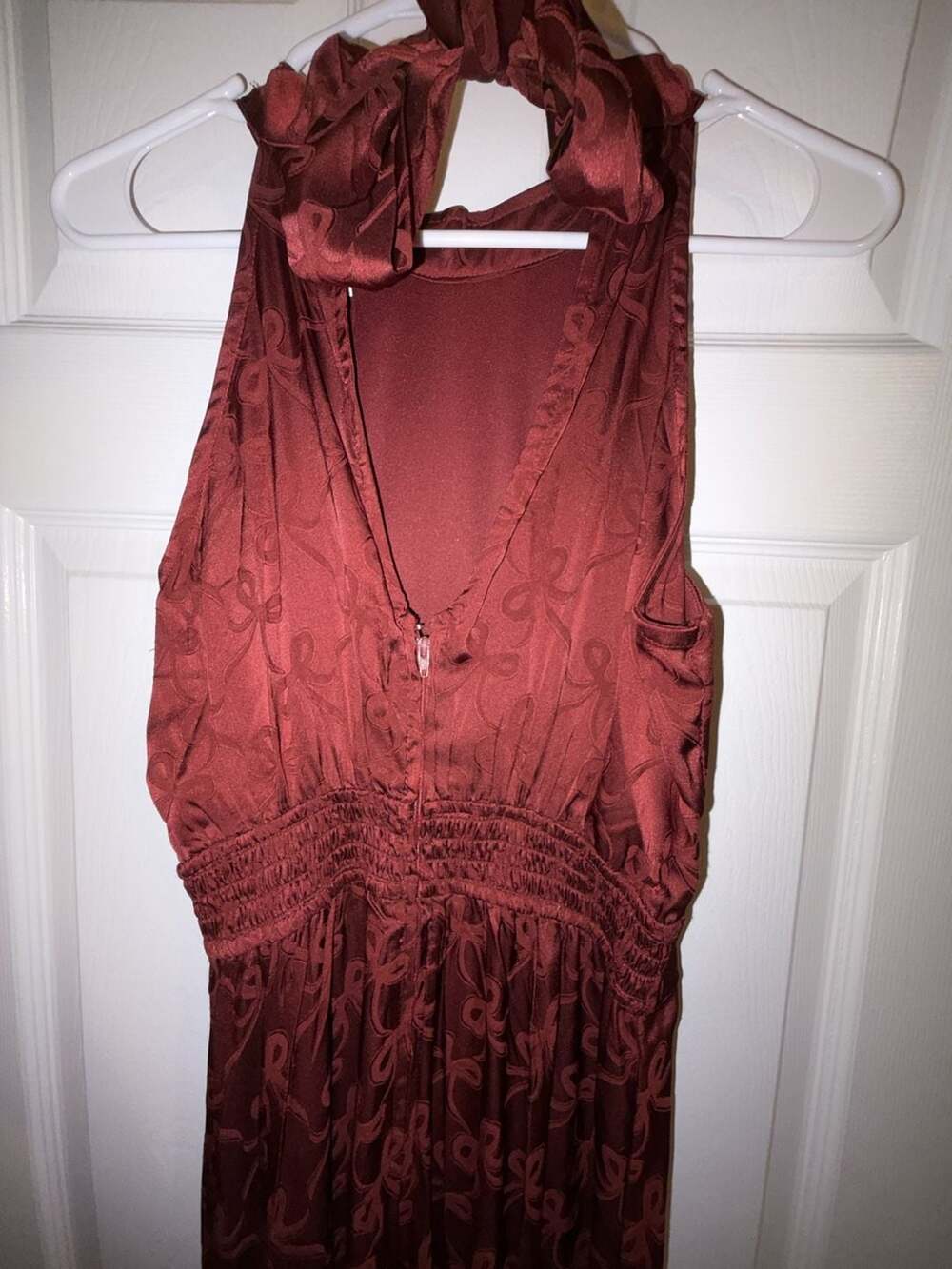 ML Monique Lhuillier Currant Jacquard Jumpsuit - Size M - Picture 6 of 6